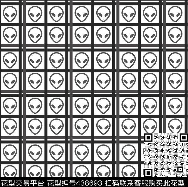 创意格子卡通传统印花华亿平台下载（图片编号: 438693） - 瓦栏（Walan）