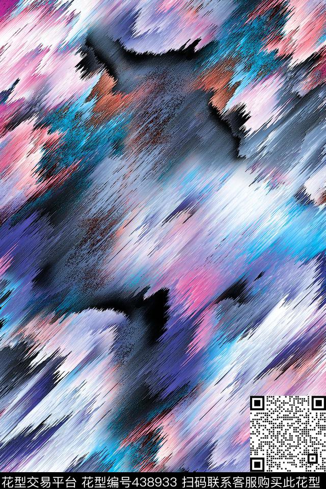 抽象色彩渐变数码印花华亿平台下载（图片编号: 438933） - 瓦栏（Walan）