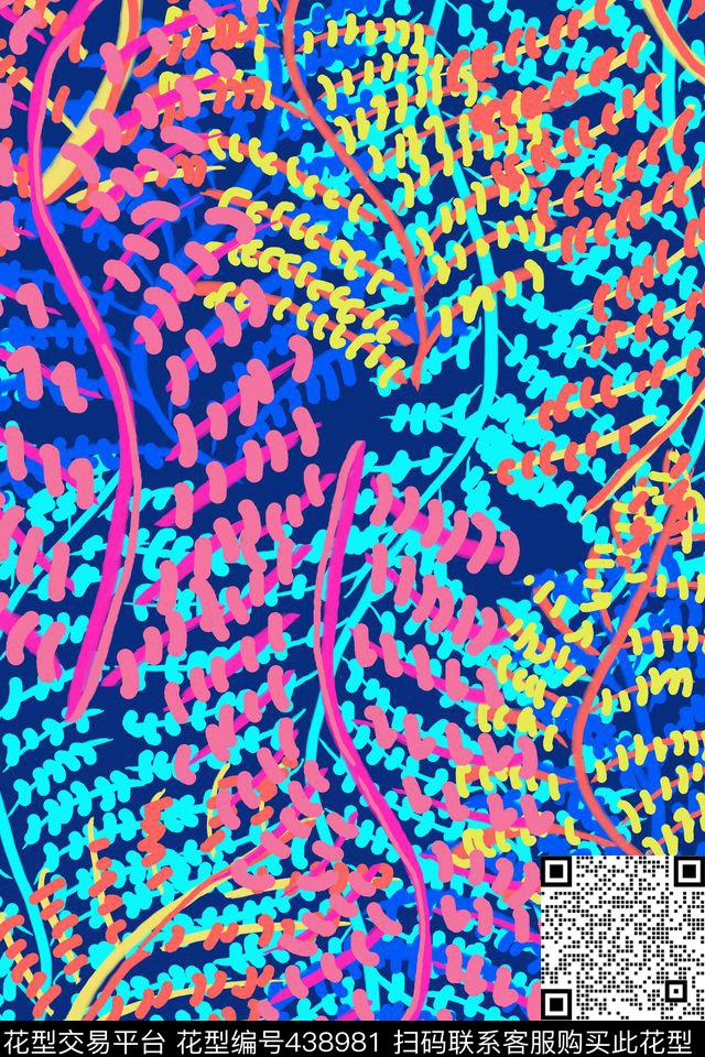 时尚自然植物传统印花华亿平台下载（图片编号: 438981） - 瓦栏（Walan）