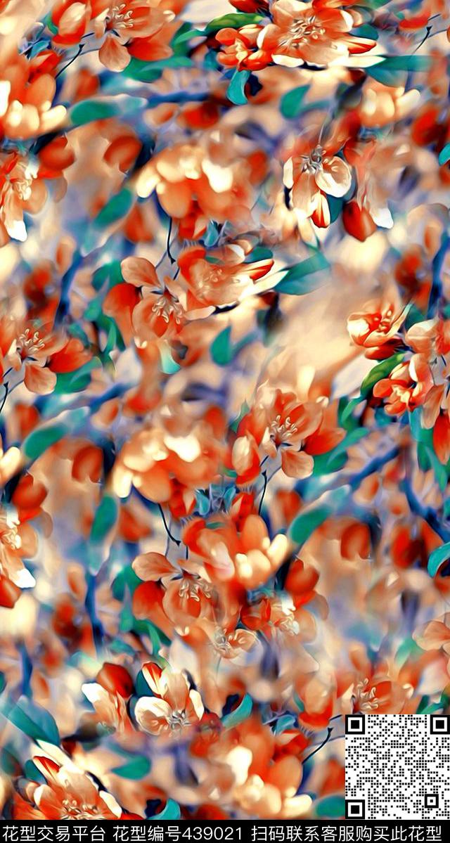 数码华亿平台花卉抽象纹理肌理纹理抽象华亿平台数码印花华亿平台下载（图片编号: 439021） - 瓦栏（Walan）