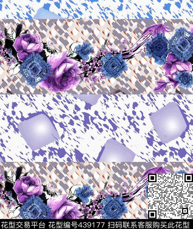 花面料花绘数码印花华亿平台下载（图片编号: 439177） - 瓦栏（Walan）