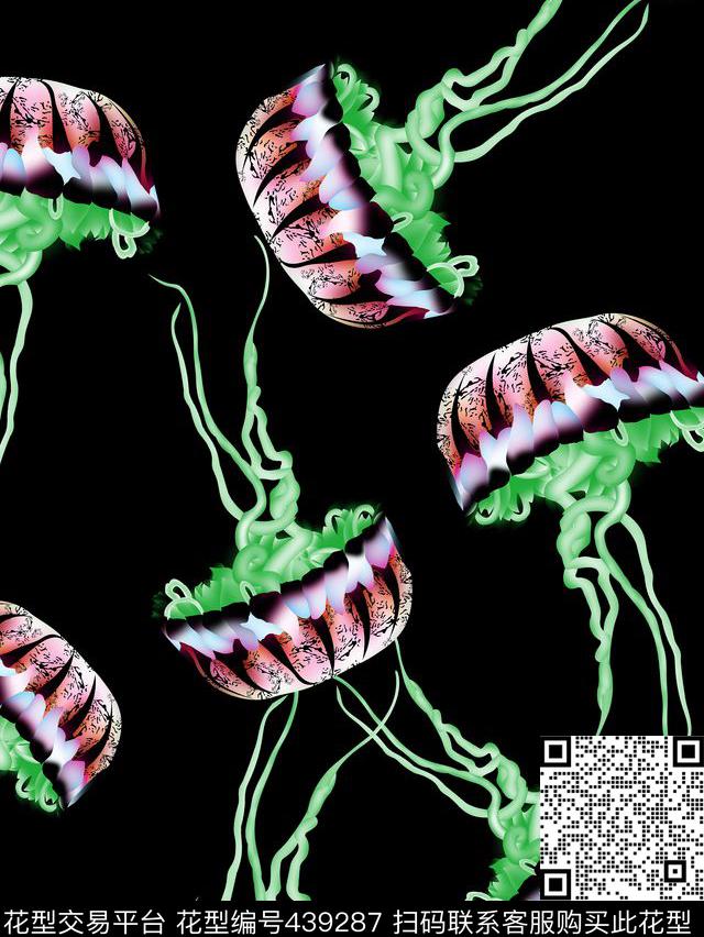 抽象动物欧美数码印花华亿平台下载（图片编号: 439287） - 瓦栏（Walan）