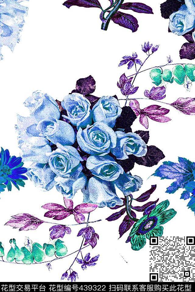 恋爱火热花卉数码印花华亿平台下载（图片编号: 439322） - 瓦栏（Walan）