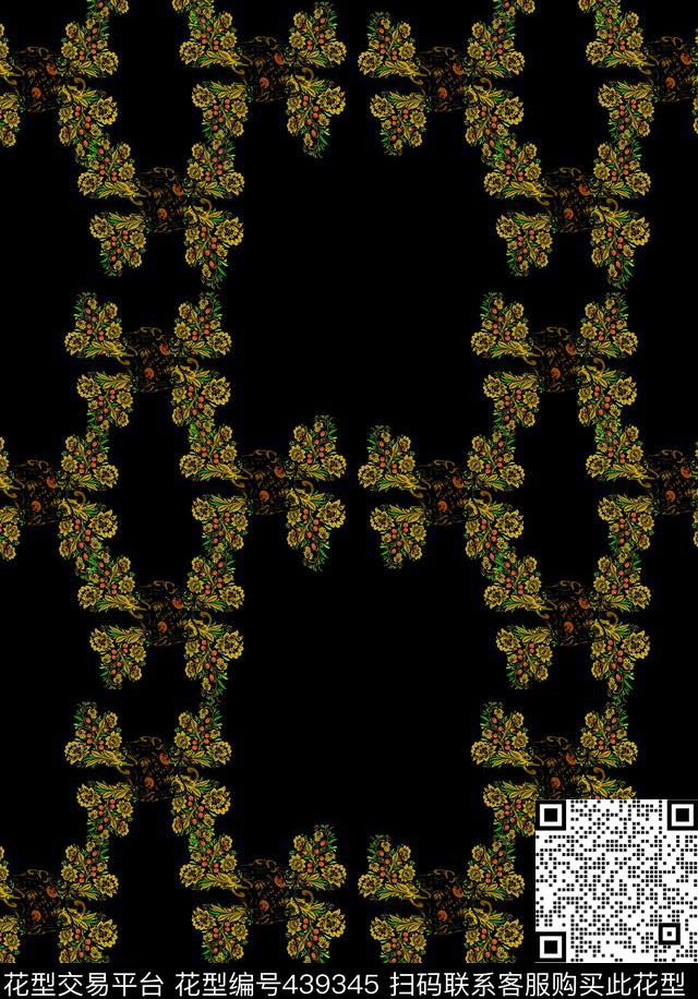 大牌走秀复古风传统印花华亿平台下载（图片编号: 439345） - 瓦栏（Walan）