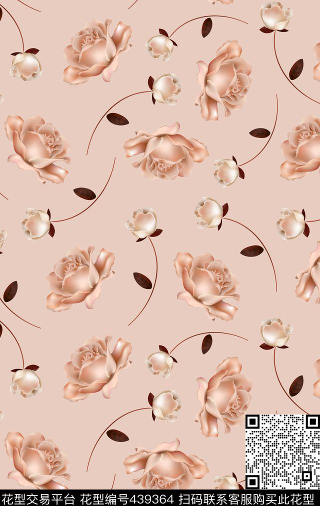 花卉传统印花华亿平台下载（图片编号: 439364） - 瓦栏（Walan）