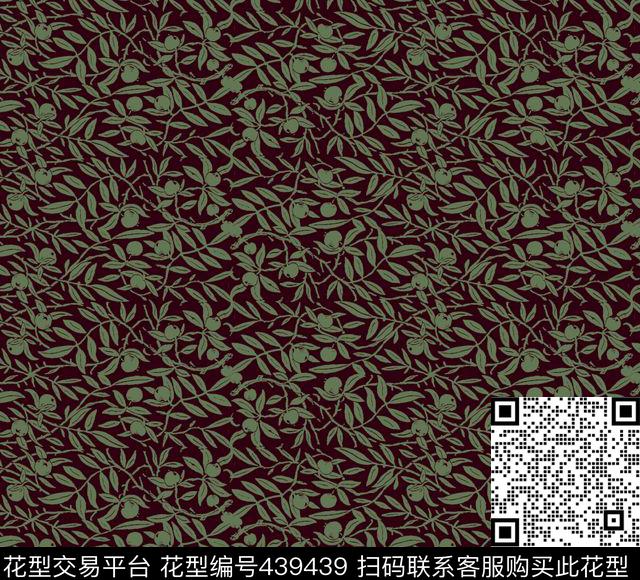 休闲植物动感传统印花华亿平台下载（图片编号: 439439） - 瓦栏（Walan）
