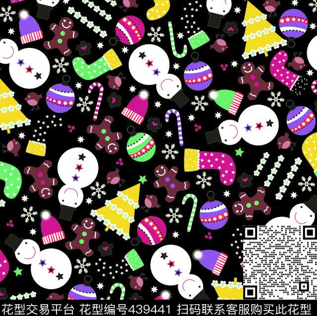 公仔卡通圣诞数码印花华亿平台下载（图片编号: 439441） - 瓦栏（Walan）