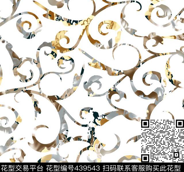 潮流抽象大气传统印花华亿平台下载（图片编号: 439543） - 瓦栏（Walan）