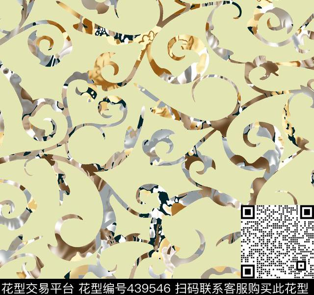 潮流抽象大气传统印花华亿平台下载（图片编号: 439546） - 瓦栏（Walan）