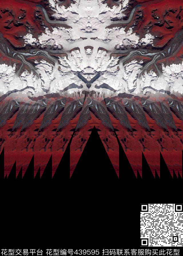 个性男装几何男装T恤衬衫数码印花华亿平台下载（图片编号: 439595） - 瓦栏（Walan）