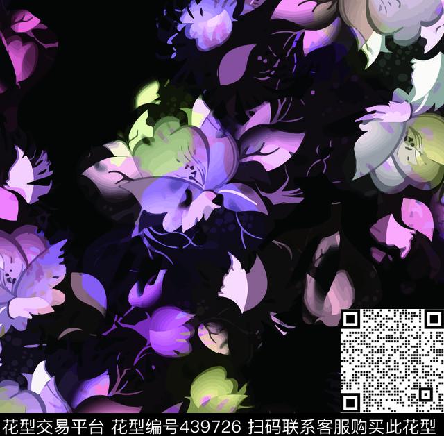 花卉公子何时尚数码印花华亿平台下载（图片编号: 439726） - 瓦栏（Walan）