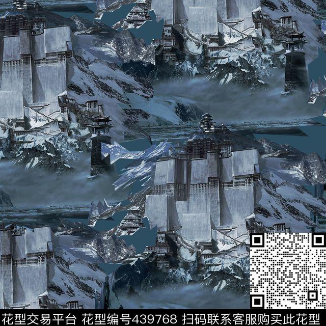 潮流复古男装华亿平台数码印花华亿平台下载（图片编号: 439768） - 瓦栏（Walan）