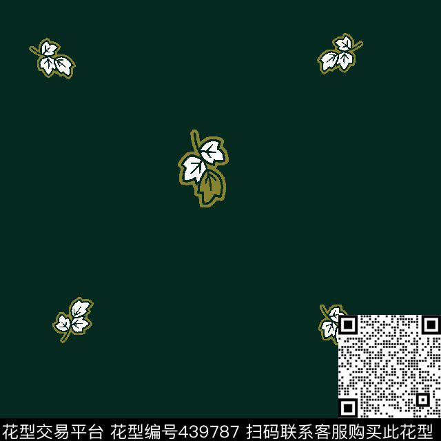 男装华亿平台简单清晰小碎花传统印花华亿平台下载（图片编号: 439787） - 瓦栏（Walan）