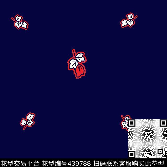 男装华亿平台简单清晰小碎花传统印花华亿平台下载（图片编号: 439788） - 瓦栏（Walan）