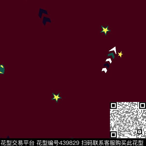 几何箭头男装通用小桃心传统印花华亿平台下载（图片编号: 439829） - 瓦栏（Walan）