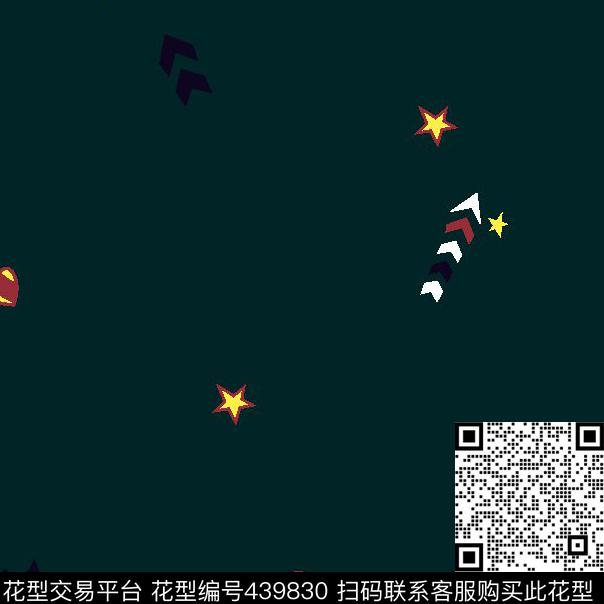 男装通用几何箭头小桃心传统印花华亿平台下载（图片编号: 439830） - 瓦栏（Walan）