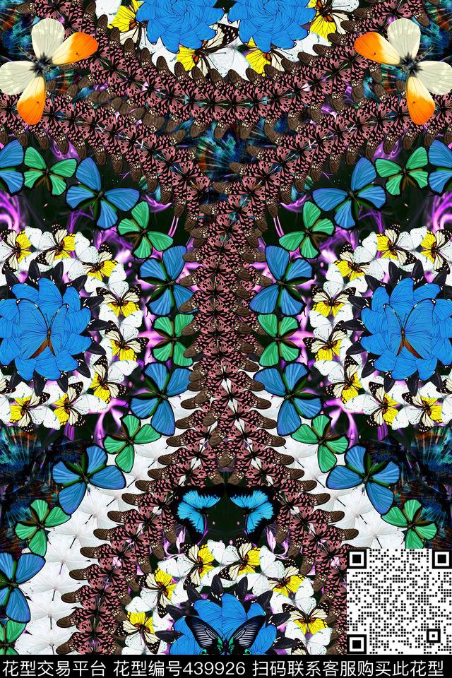 定位复古黑色数码印花华亿平台下载（图片编号: 439926） - 瓦栏（Walan）