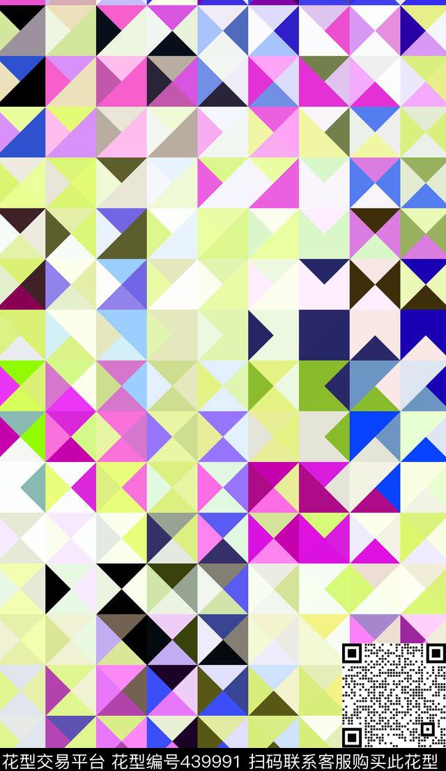 简洁水晶三角传统印花华亿平台下载（图片编号: 439991） - 瓦栏（Walan）