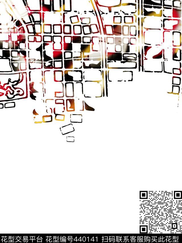 道路田线条数码印花华亿平台下载（图片编号: 440141） - 瓦栏（Walan）