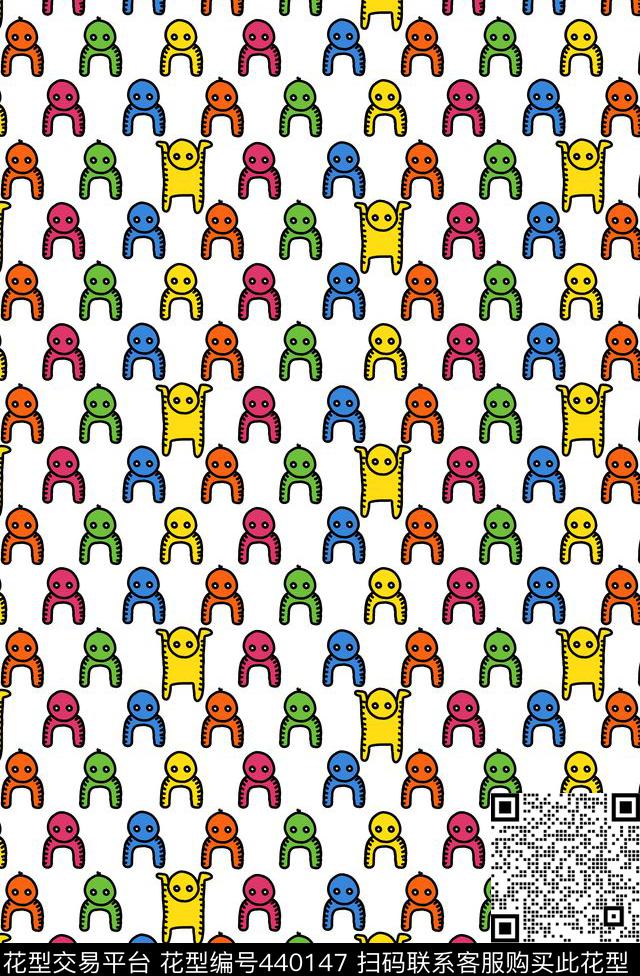 卡通卡通图案抽象传统印花华亿平台下载（图片编号: 440147） - 瓦栏（Walan）