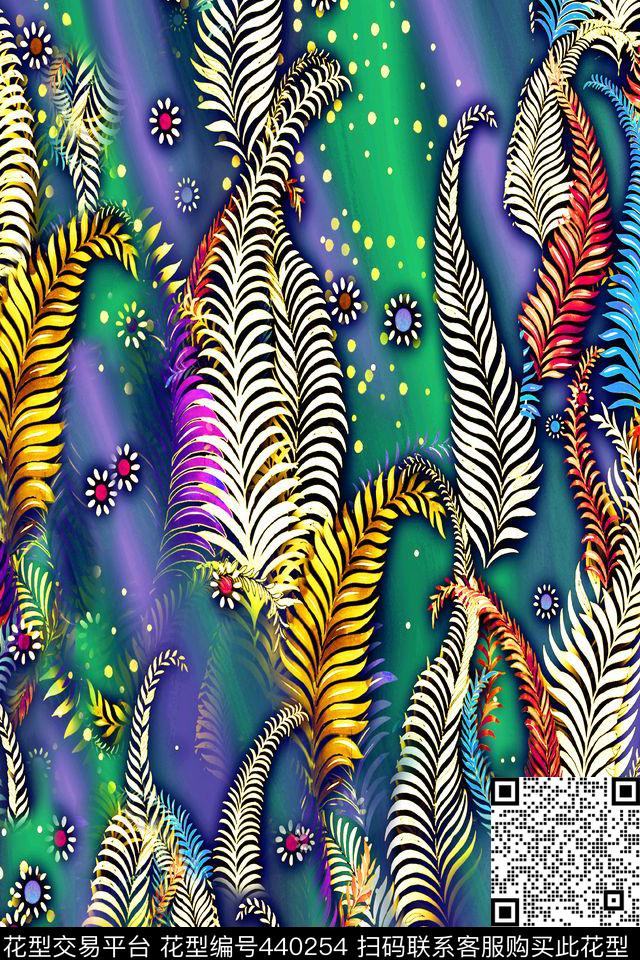 数码叶子多彩数码印花华亿平台下载（图片编号: 440254） - 瓦栏（Walan）