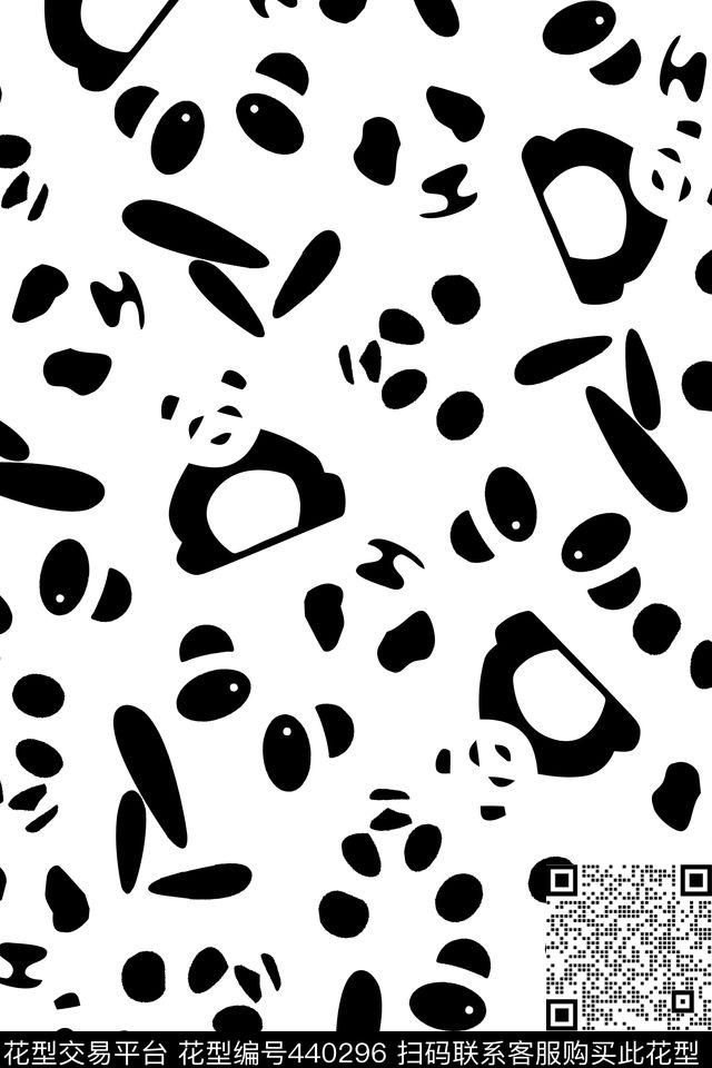 创意儿童黑白传统印花华亿平台下载（图片编号: 440296） - 瓦栏（Walan）