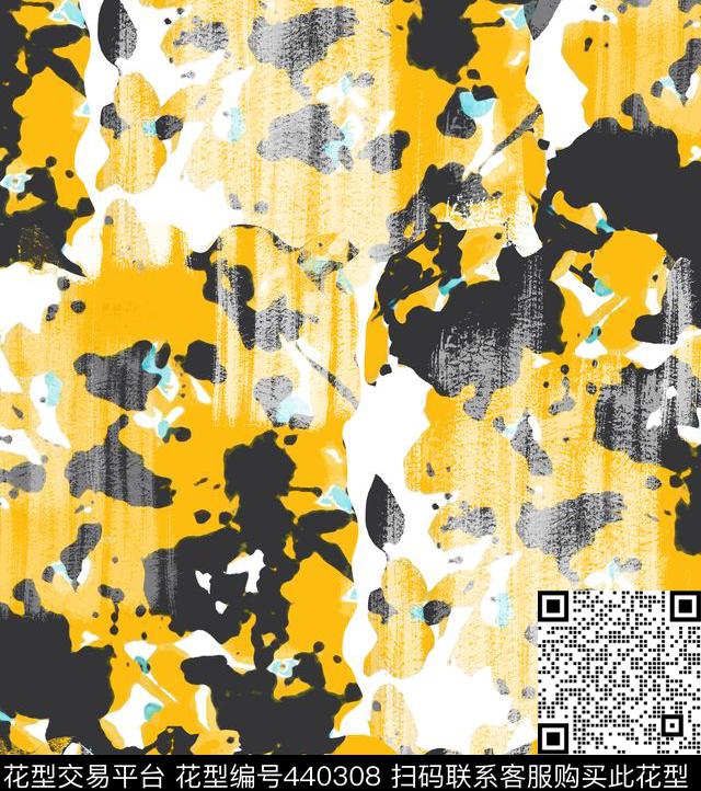 大牌涂鸦流行时尚迷彩数码印花华亿平台下载（图片编号: 440308） - 瓦栏（Walan）