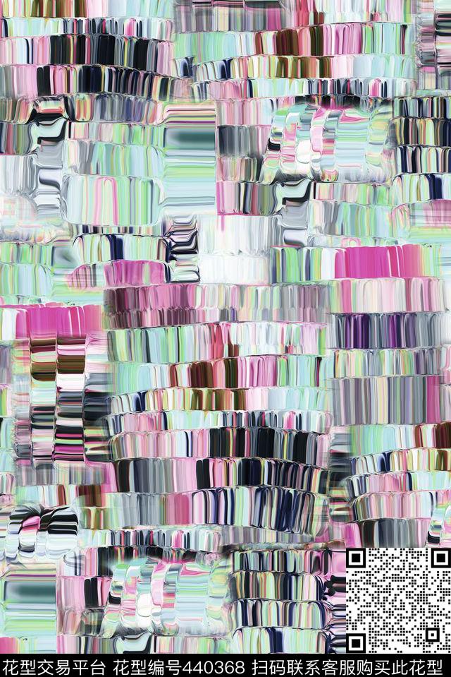 抽象扭曲、小方块、几何几何抽象扭曲数码印花华亿平台下载（图片编号: 440368） - 瓦栏（Walan）