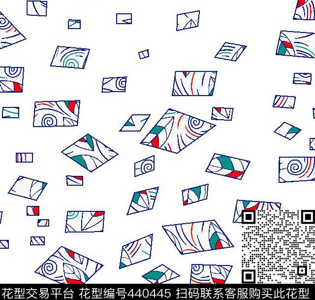 时尚简单花卉传统印花华亿平台下载（图片编号: 440445） - 瓦栏（Walan）