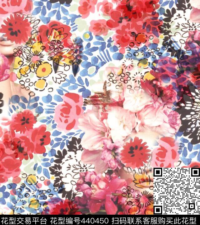 潮流复古女装华亿平台数码印花华亿平台下载（图片编号: 440450） - 瓦栏（Walan）