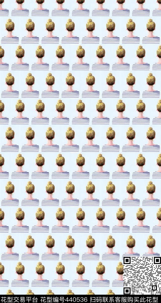 女性人物油画数码印花华亿平台下载（图片编号: 440536） - 瓦栏（Walan）