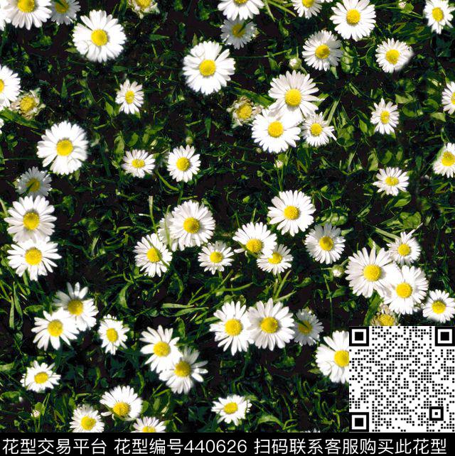 现代太阳花花卉数码印花华亿平台下载（图片编号: 440626） - 瓦栏（Walan）