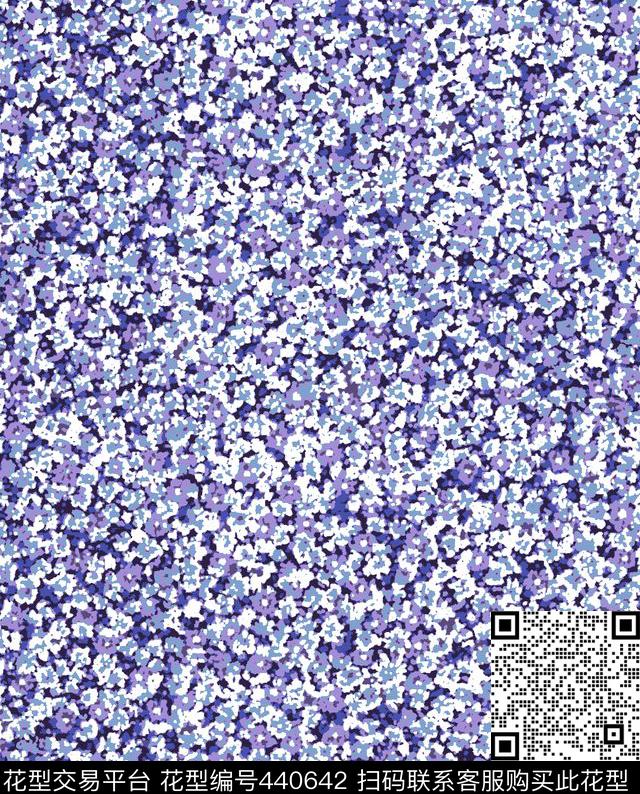 花卉碎花清新传统印花华亿平台下载（图片编号: 440642） - 瓦栏（Walan）