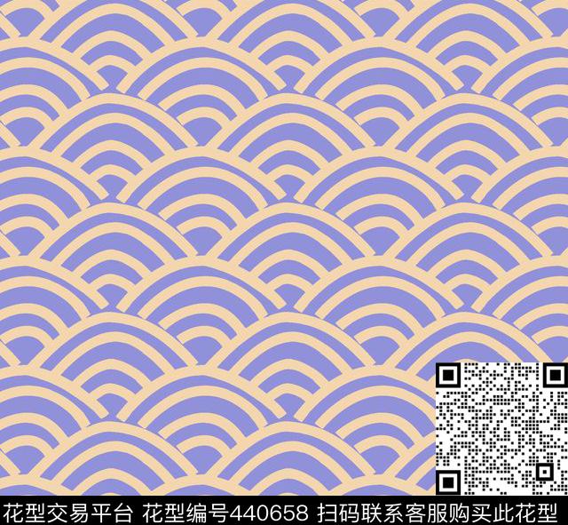 休闲几何几何云传统印花华亿平台下载（图片编号: 440658） - 瓦栏（Walan）