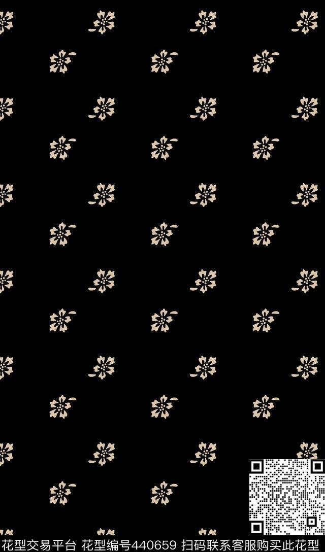 休闲花卉小花传统印花华亿平台下载（图片编号: 440659） - 瓦栏（Walan）