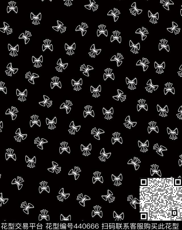 休闲花卉蝴蝶结传统印花华亿平台下载（图片编号: 440666） - 瓦栏（Walan）