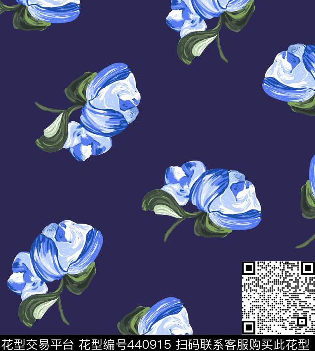 大牌欧美小清新小碎花数码印花华亿平台下载（图片编号: 440915） - 瓦栏（Walan）