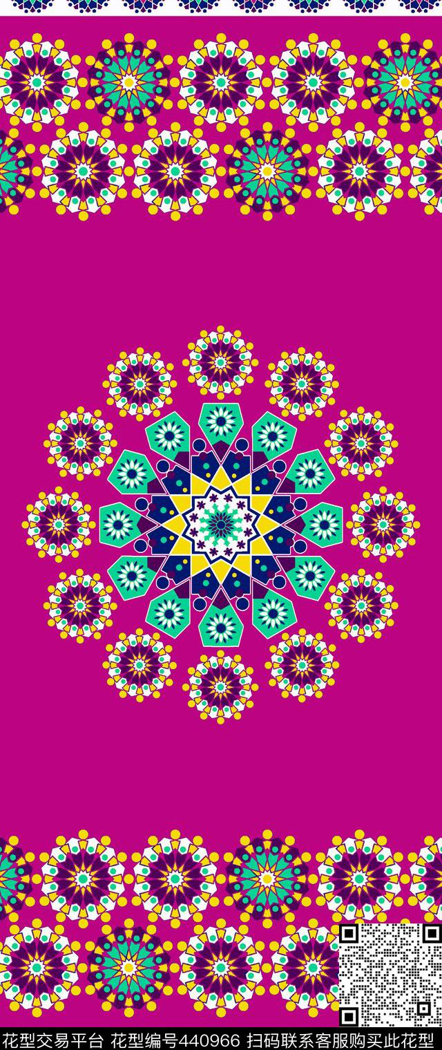 传统印花几何定位双边定位印花传统印花华亿平台下载（图片编号: 440966） - 瓦栏（Walan）