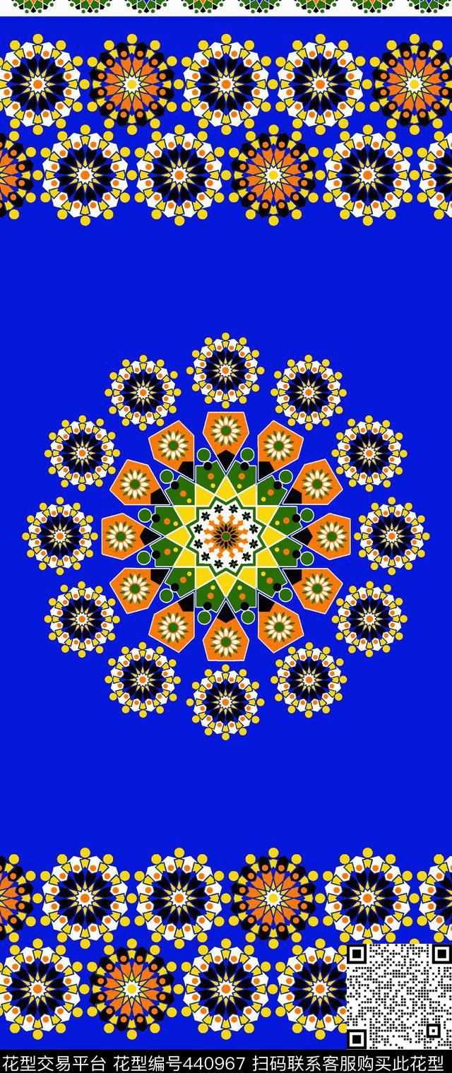 传统印花几何定位双边定位印花传统印花华亿平台下载（图片编号: 440967） - 瓦栏（Walan）