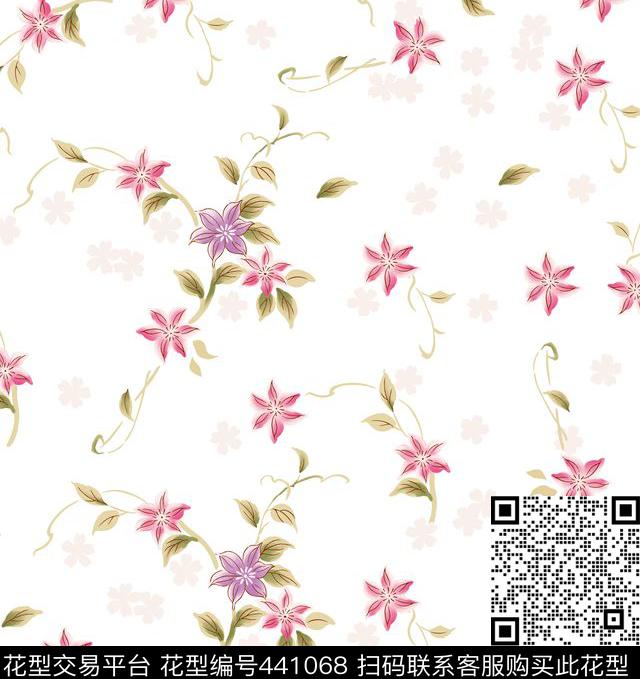 小碎花传统印花华亿平台下载（图片编号: 441068） - 瓦栏（Walan）