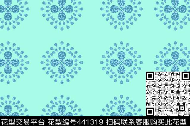水滴优雅、清新半身裙传统印花华亿平台下载（图片编号: 441319） - 瓦栏（Walan）