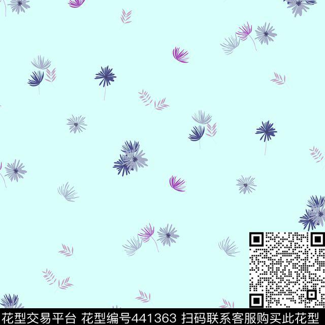 手绘小碎花清新传统印花华亿平台下载（图片编号: 441363） - 瓦栏（Walan）