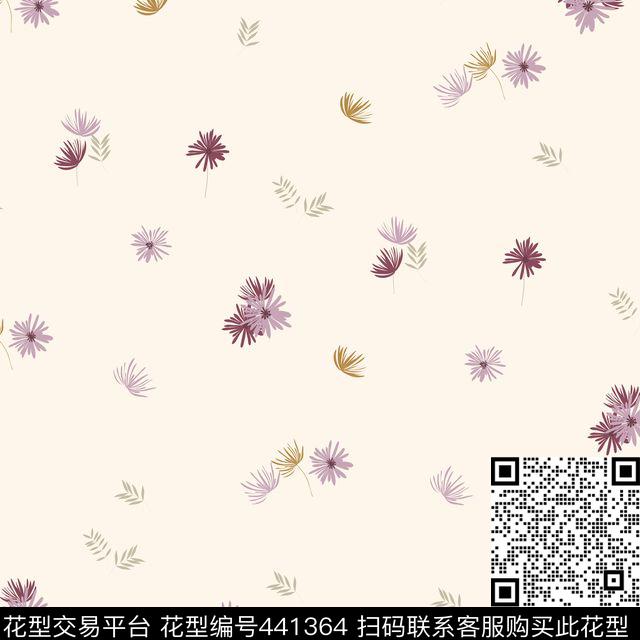 手绘小碎花清新传统印花华亿平台下载（图片编号: 441364） - 瓦栏（Walan）