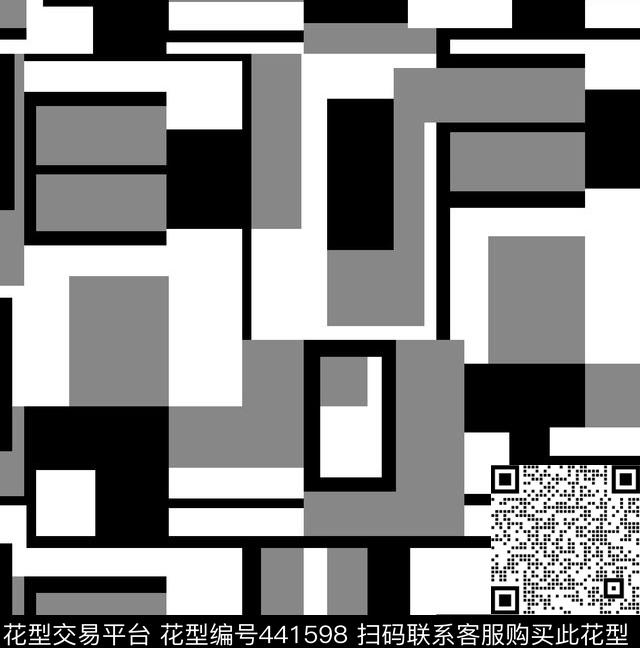 乱格格子方格传统印花华亿平台下载（图片编号: 441598） - 瓦栏（Walan）