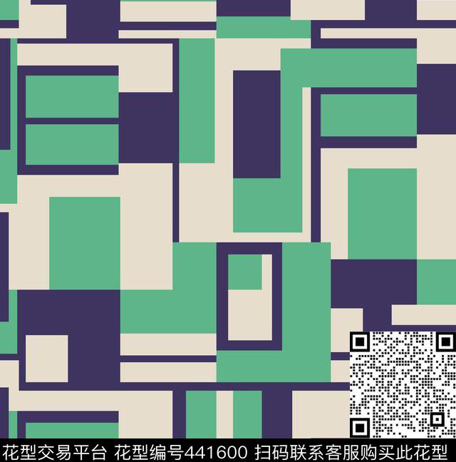 乱格格子方格传统印花华亿平台下载（图片编号: 441600） - 瓦栏（Walan）