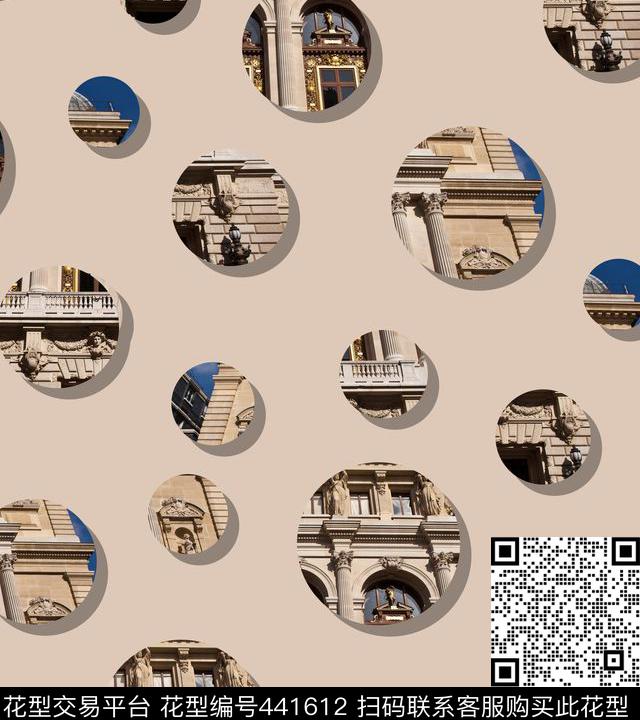 波点潮流抽象数码印花华亿平台下载（图片编号: 441612） - 瓦栏（Walan）