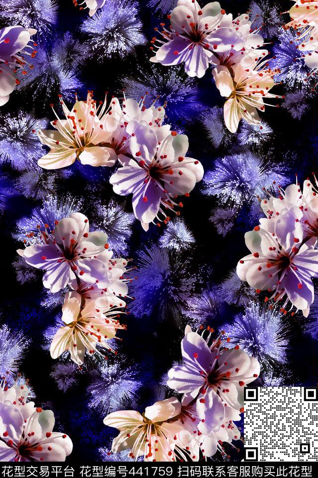 抽象男装数码印花华亿平台下载（图片编号: 441759） - 瓦栏（Walan）