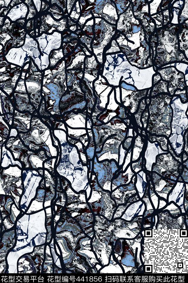 大理石纹路纹理国际流行色小清新时尚流行数码印花华亿平台下载（图片编号: 441856） - 瓦栏（Walan）
