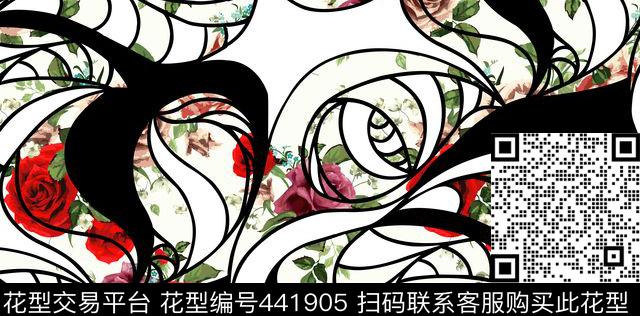 花绘几何面料数码印花华亿平台下载（图片编号: 441905） - 瓦栏（Walan）