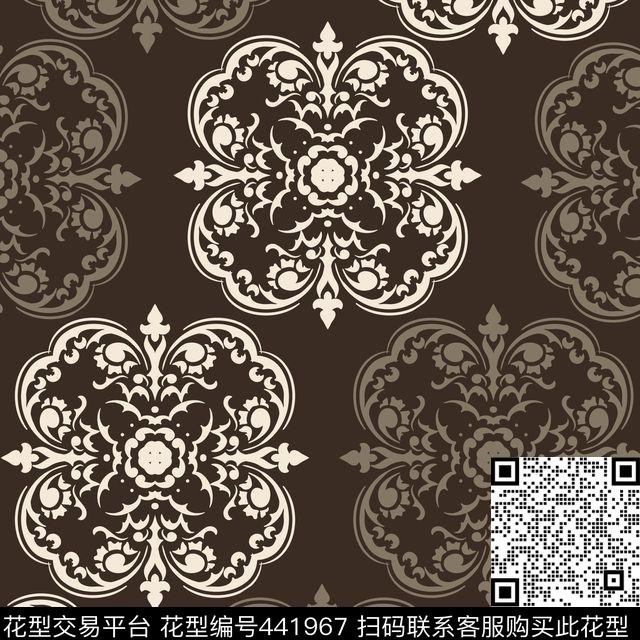 花卉图案rug被单图案数码印花华亿平台下载（图片编号: 441967） - 瓦栏（Walan）